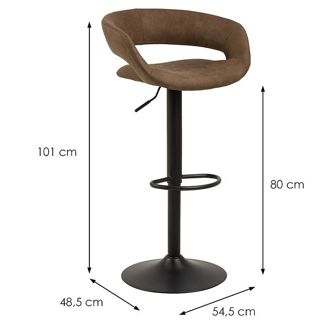 Barová stolička light brown 2 ks