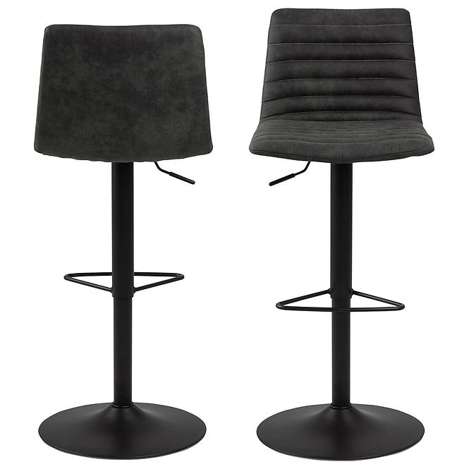 Barová stolička anthracite 2 ks