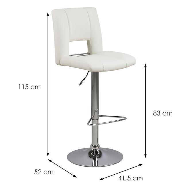 Barová stolička white 2 ks