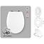 WC doska Ker-Flow proti vandalizmu W-O,4