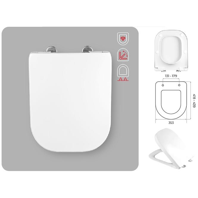WC doska Soft Close Dflow Slim Gap
