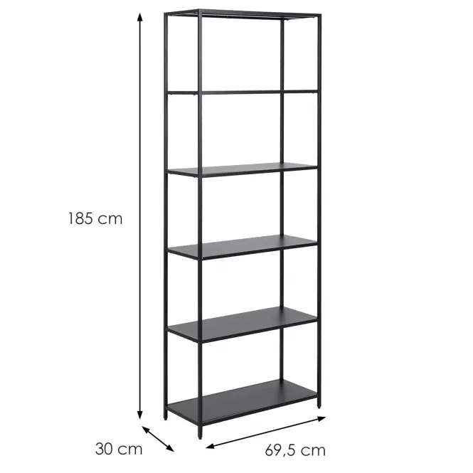 Regál matt black