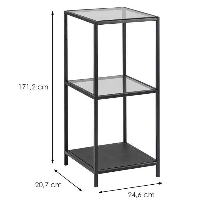 Regál clear glass