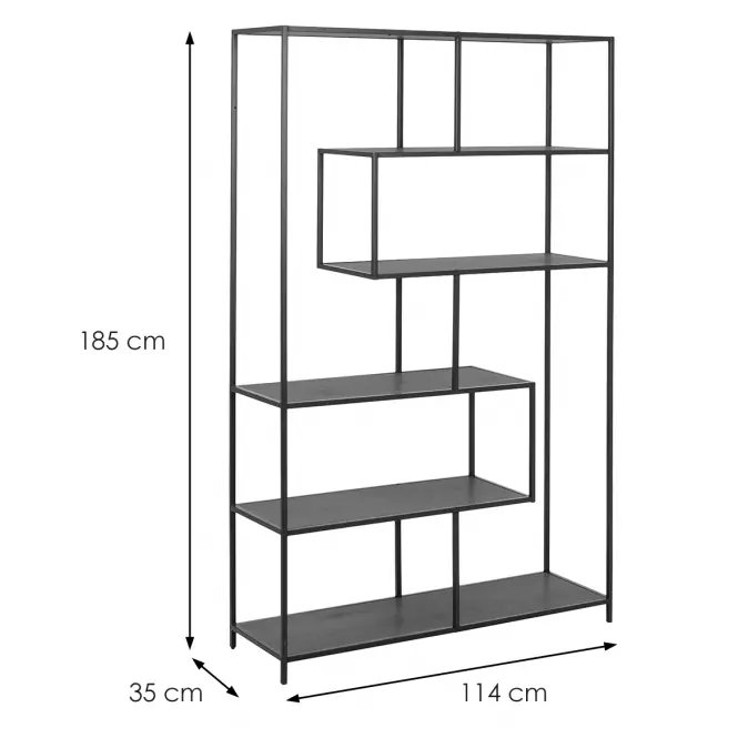 Regál ash black