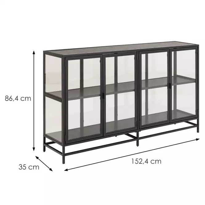 Regál matt black