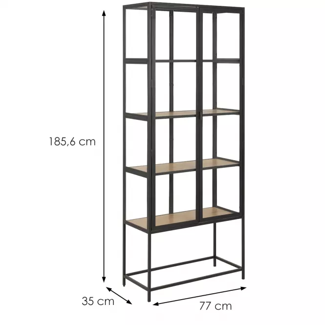Regál matt black