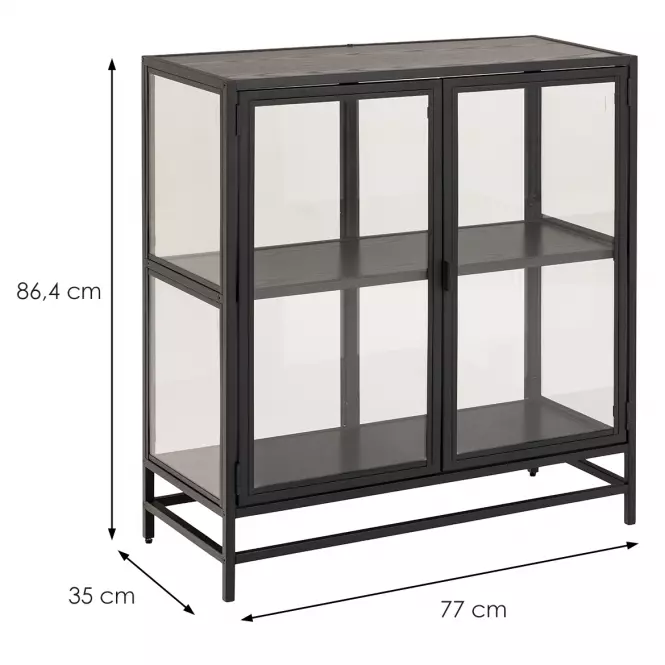 Regál matt black