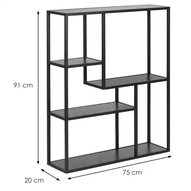 Regál ash black
