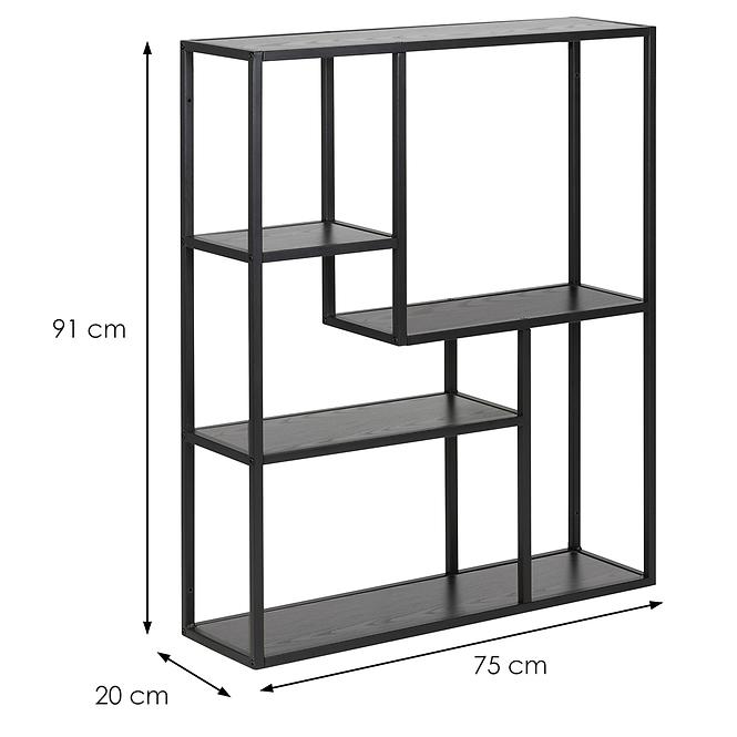 Regál ash black