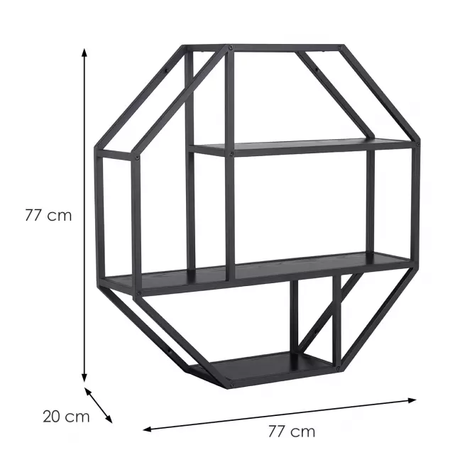 Regál ash black