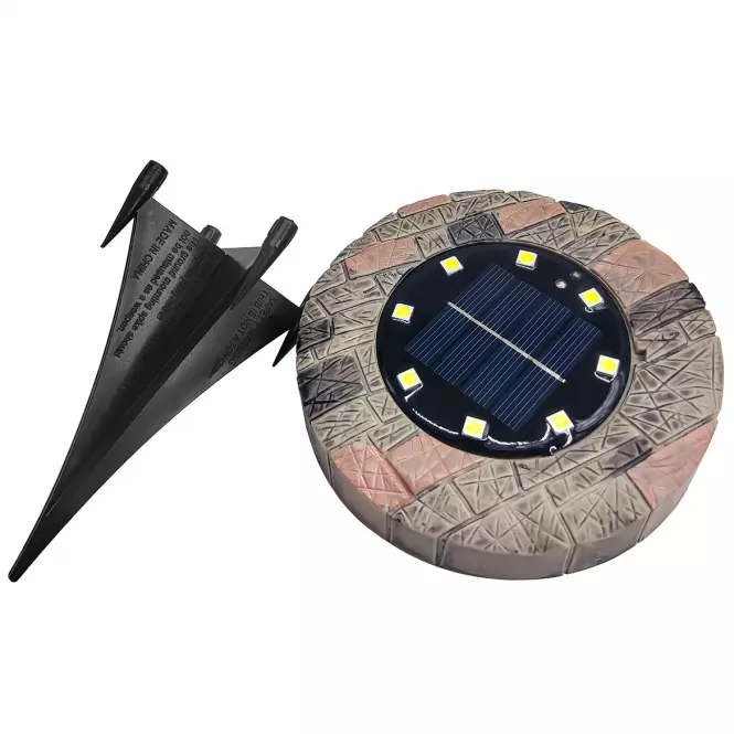 Solárna lampa disk PIN AO-PI104SL,3