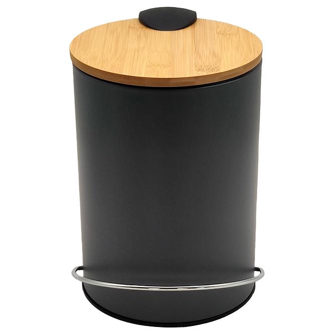 Kôš s pedálom a bambusovým vrchnákom 12 l FTC2345B-12L,2