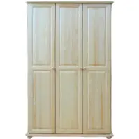 Borovicová skriňa 42A 125 cm – prírodná borovica, trojdverová