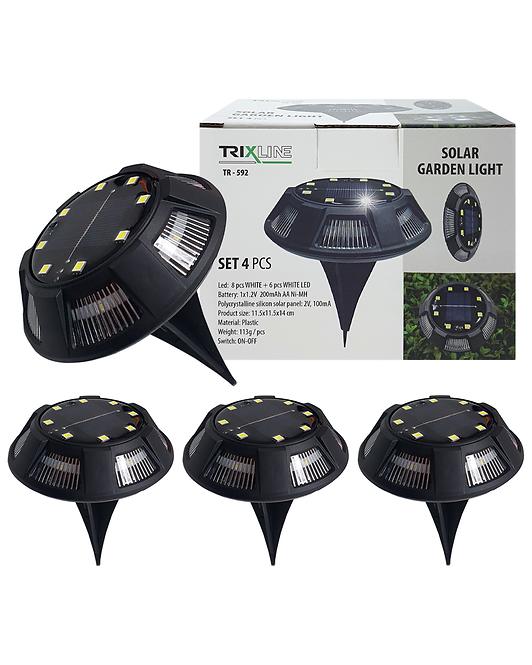 Solárna záhradná LED  lampa TR-592 4 ks
