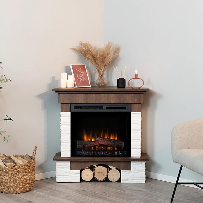 Elektrický krb Porto rohový 23 orech,8
