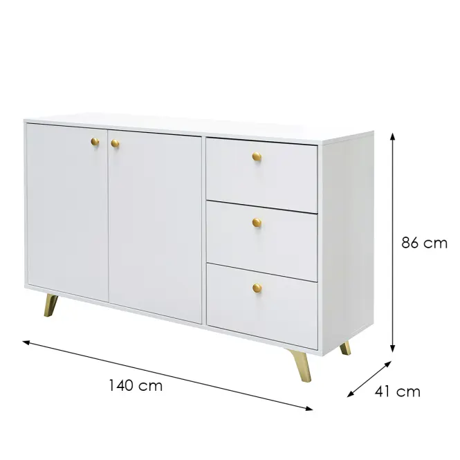 Komoda Siena biela,2