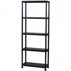 Regál plastový T80 80x30x181 cm čierny