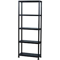 Regál plastový T80 80x30x181 cm čierny