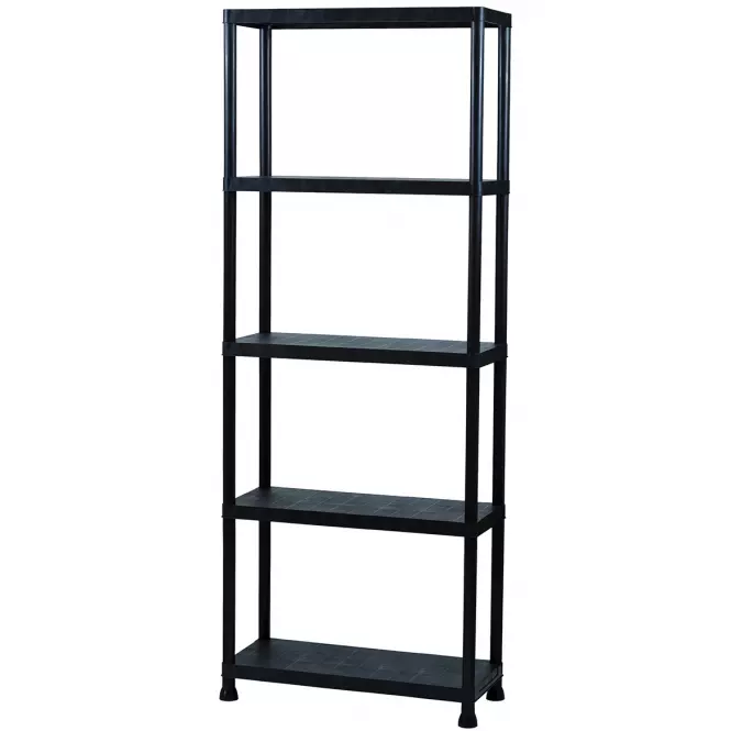 Regál plastový T80 80x30x181 cm čierny