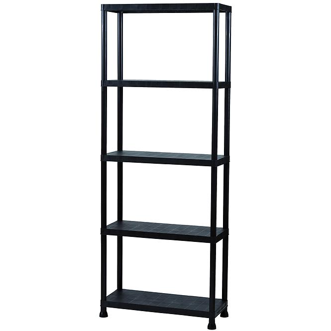 Regál plastový T80 80x30x181 cm čierny