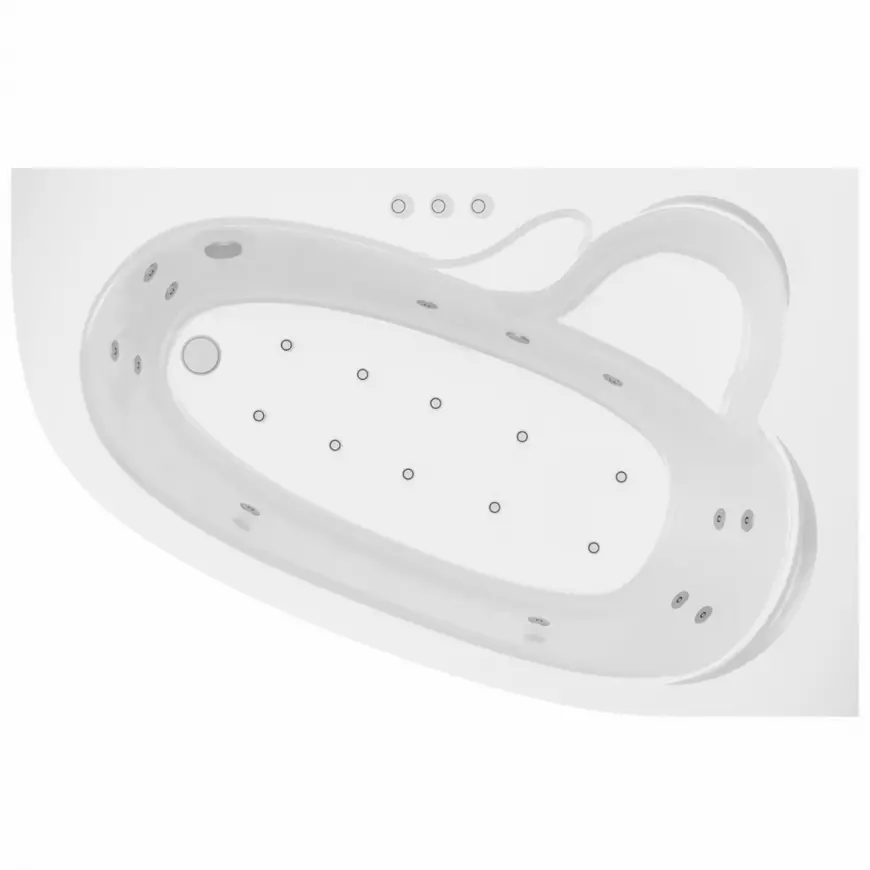 Fotografia produktu: Vaňa s hydromasážou Madura 170/110 P 12DW+10DP pneumatické ovládanie