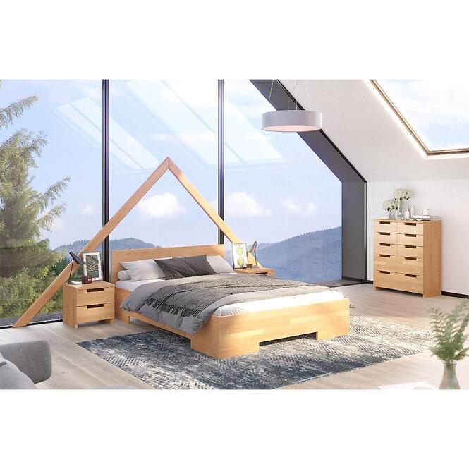 Posteľ buková Skandica Spectrum Maxi 160x200 prírodná