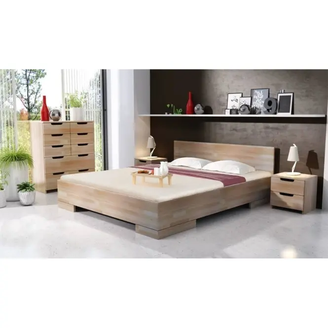 Posteľ buková Skandica Spectrum Maxi 160x200 prírodná