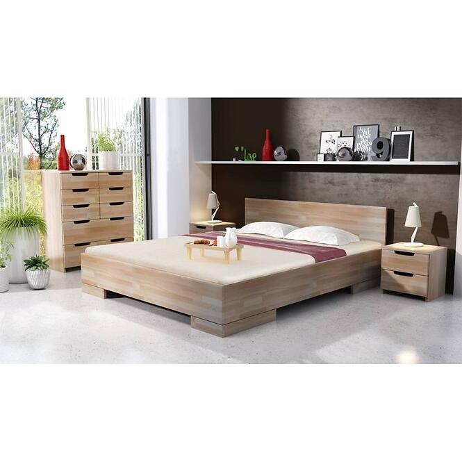 Posteľ buková Skandica Spectrum Maxi 160x200 prírodná