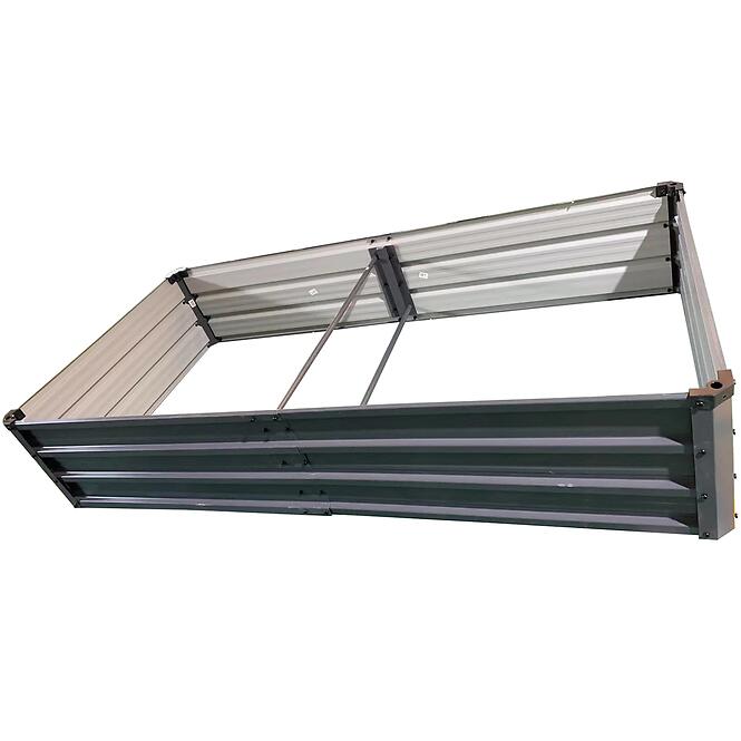 Kovový vyvýšený záhon 180x90x35 cm TC-204