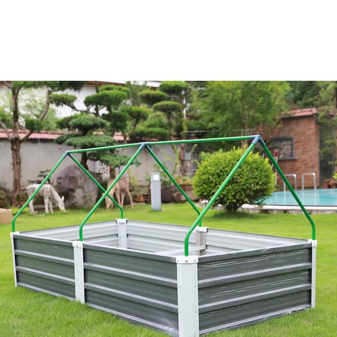 Kovový vyvýšený záhon 180x90x35 cm TC-204