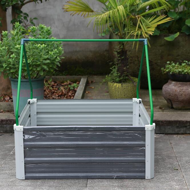 Kovový vyvýšený záhon 90x90x35 TC-208,3