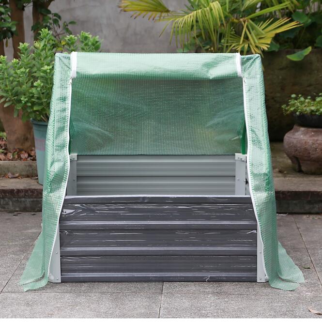 Kovový vyvýšený záhon 90x90x35 TC-208,4