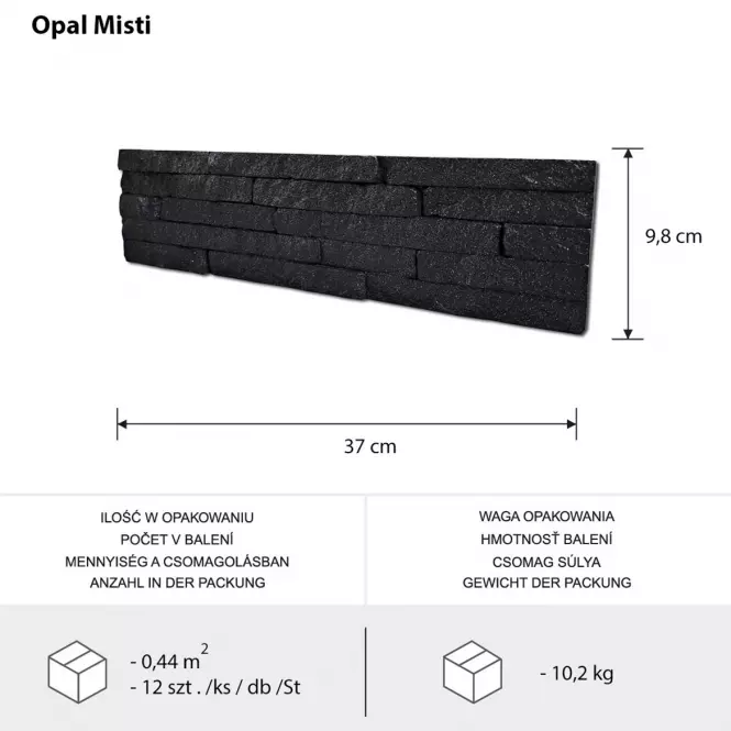 Betónový obkladový kameň Opal Misti,2