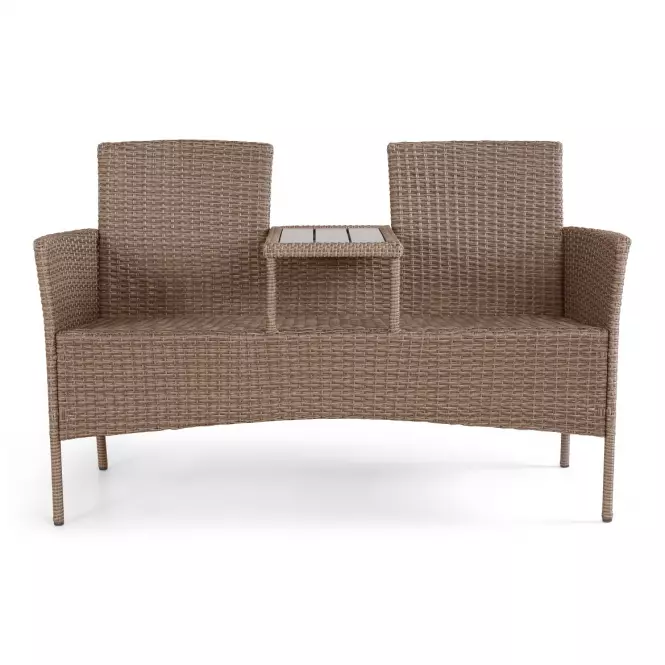 Technorattan lavica pre dve osoby Hugo Natural