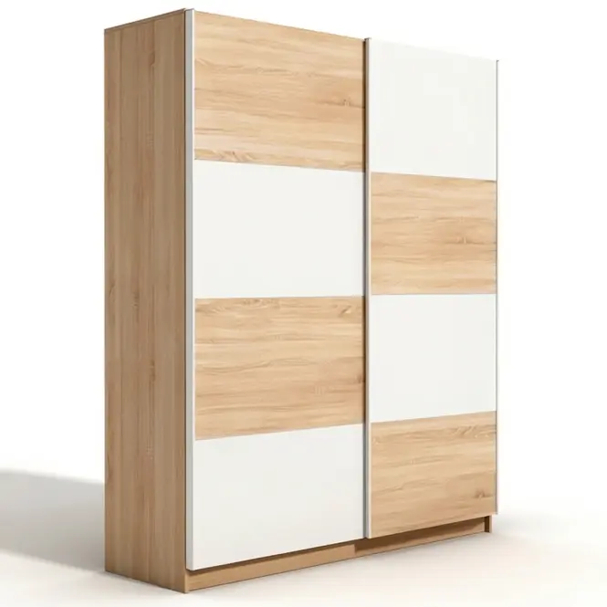 Skriňa Alfa 3 150 cm dub sonoma/biela