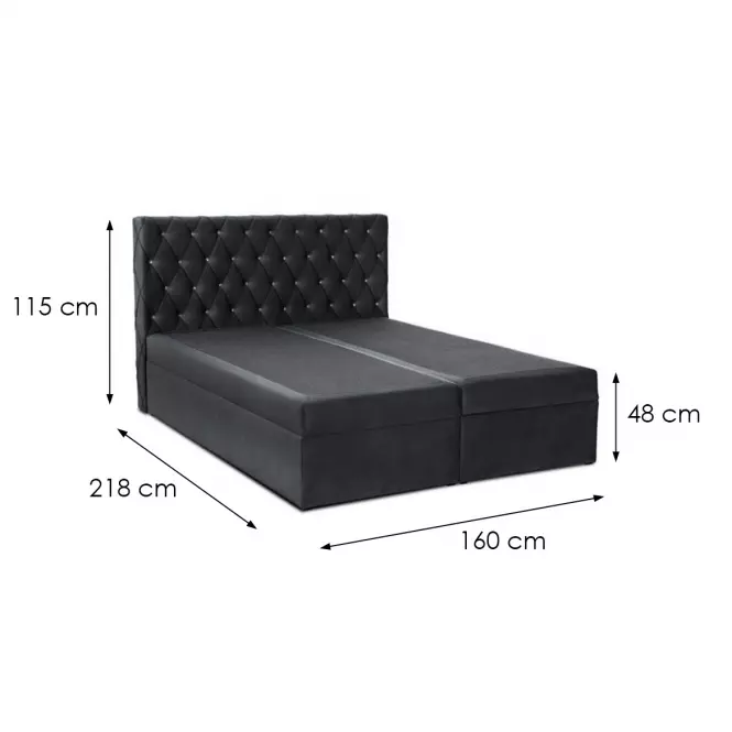 Kontinentálna posteľ Box 6 160x200 Kronos 34