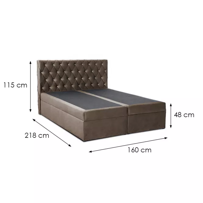 Kontinentálna posteľ Box 6 160x200 Paros 03