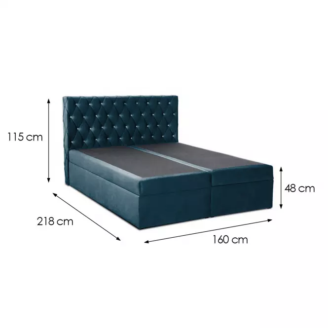Kontinentálna posteľ Box 6 160x200 Kronos 04,6
