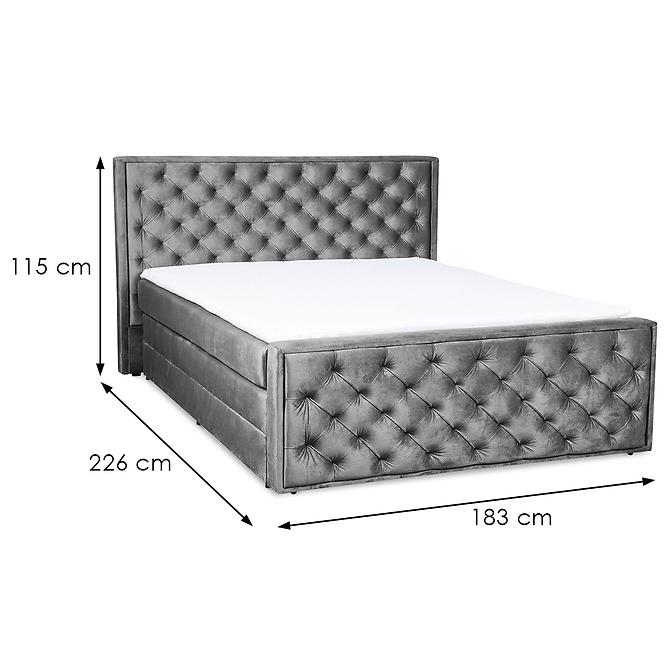 Kontinentálna posteľ Suzy 160x200 s topperom Monolith 85
