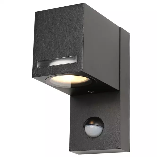 Nástenná LED lampa FAVEIRA 6499 čierna s pohybovým senzorom KD1