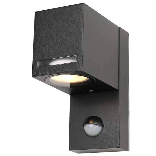 Nástenná LED lampa FAVEIRA 6499 čierna s pohybovým senzorom KD1,2