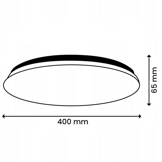 Svietidlo Diana 36W 0246 LED black PL1,5
