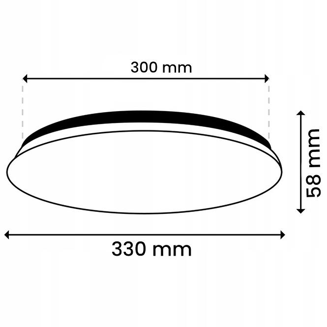 Svietidlo Notus 18W 0104 LED PL1
