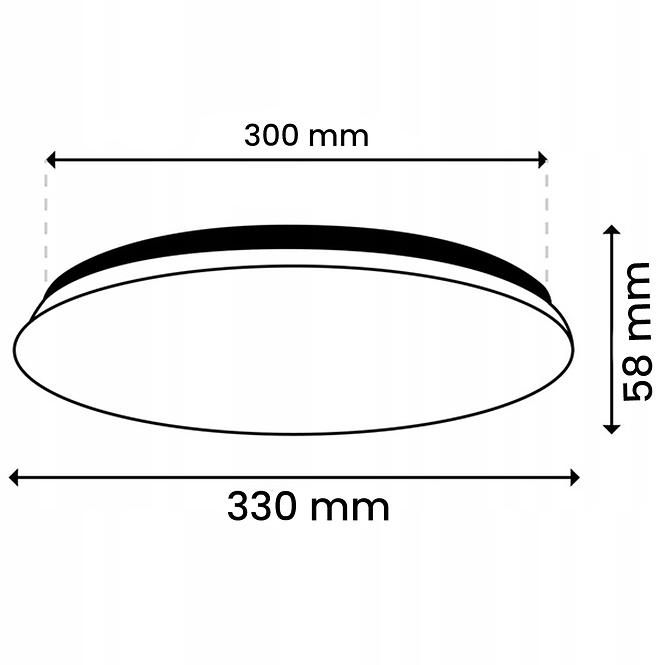 Svietidlo Notus 18W 0114 LED senzor PL1