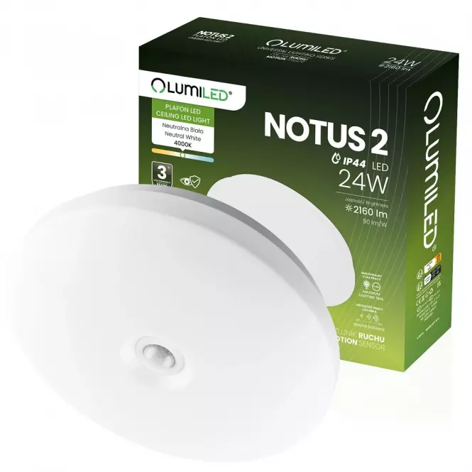 Svietidlo Notus 24W 0116 LED senzor PL1