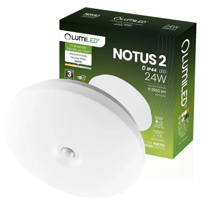Svietidlo Notus 24W 0116 LED senzor PL1,3