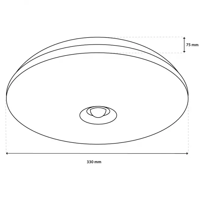 Svietidlo Notus 24W 0116 LED senzor PL1