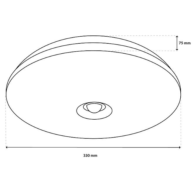Svietidlo Notus 24W 0116 LED senzor PL1