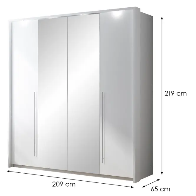Skriňa Brema 210 biely,2