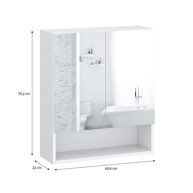 Zrkadlová skrinka Joy 60 biely,2